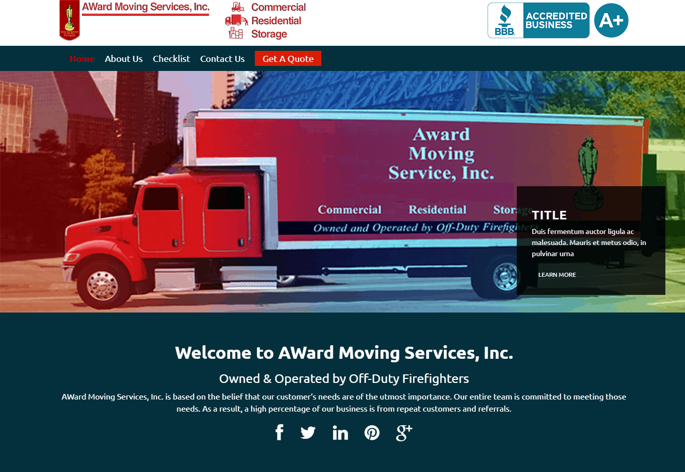 Award Moving Services